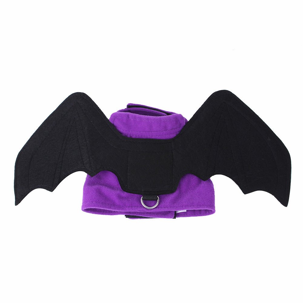Ready Stock Dog Halloween Cosplay Clothing Foldable Bat Wing Harness - Feisuo Pet