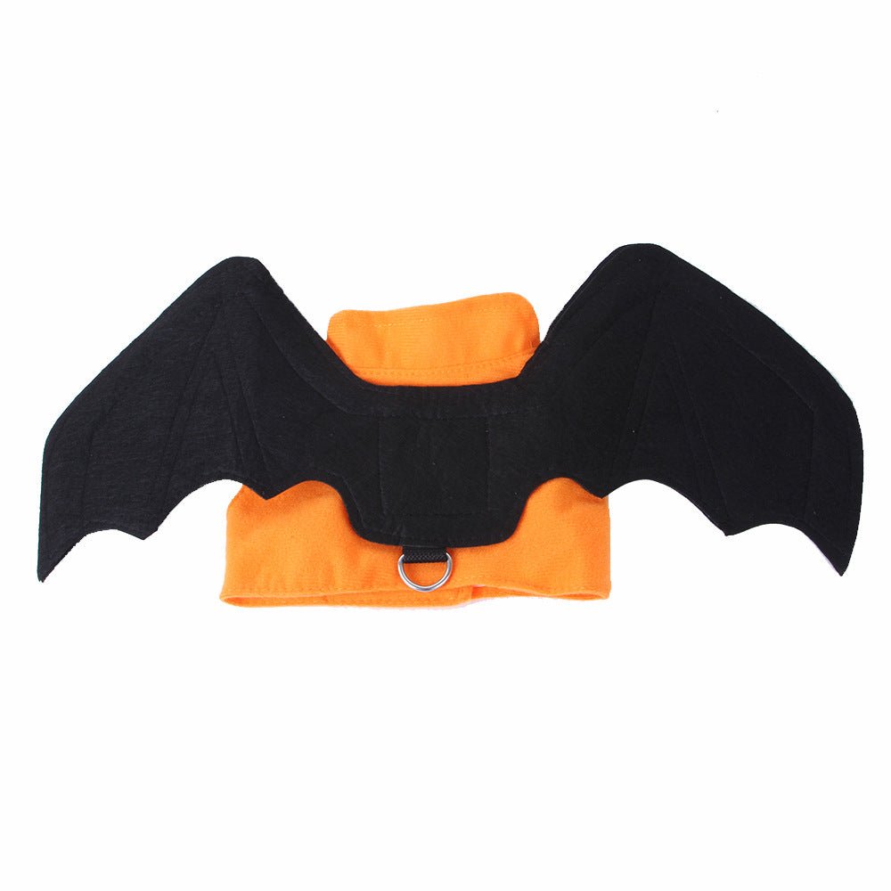 Ready Stock Dog Halloween Cosplay Clothing Foldable Bat Wing Harness - Feisuo Pet