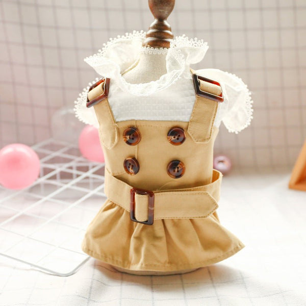 Ready Stock Wholesale & OEM Autumn & Spring Princess Doll Collar Pet Dress - Feisuo Pet