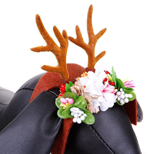 Ready Stock Wholesale & OEM Christmas Decoration Funny Deer Headband for Pets | Feisuo Pet