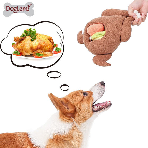 Ready Stock Wholesale &OEM Halloween Roast Turkey Dog Puzzle Food Hiden Toy | Feisuo Pet