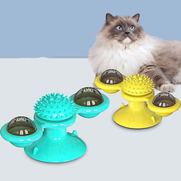 Ready Stock Wholesale & OEM Windmill Cat Turntable Toy Soft Material - Feisuo Pet