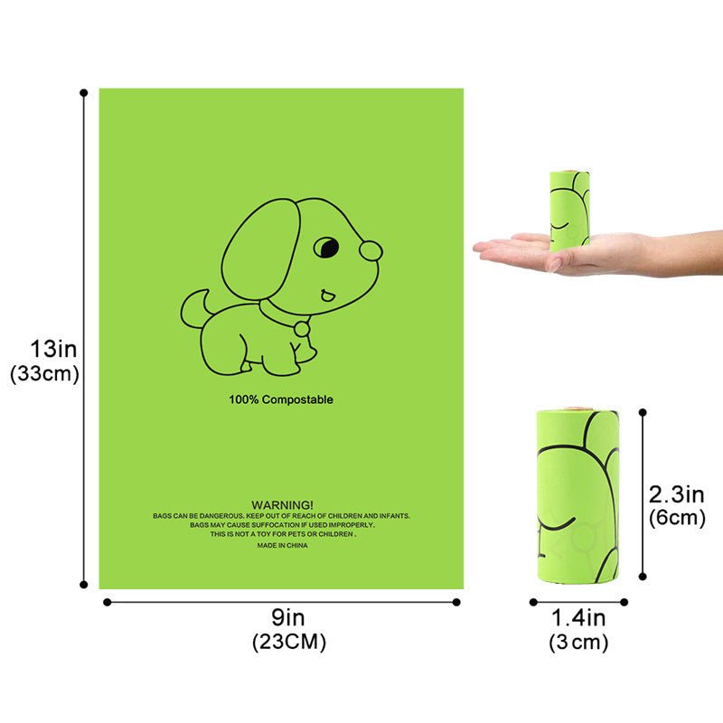 Ready Stock & Wholesale & OEM 100% Degradable Corn Starch Dog Poop Bag Single Package - Feisuo Pet