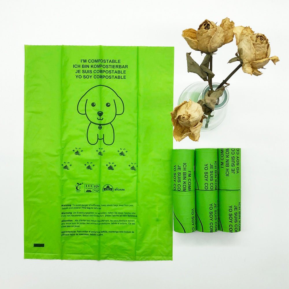 Ready Stock & Wholesale & OEM 100% Degradable Corn Starch Dog Poop Bag Single Package - Feisuo Pet