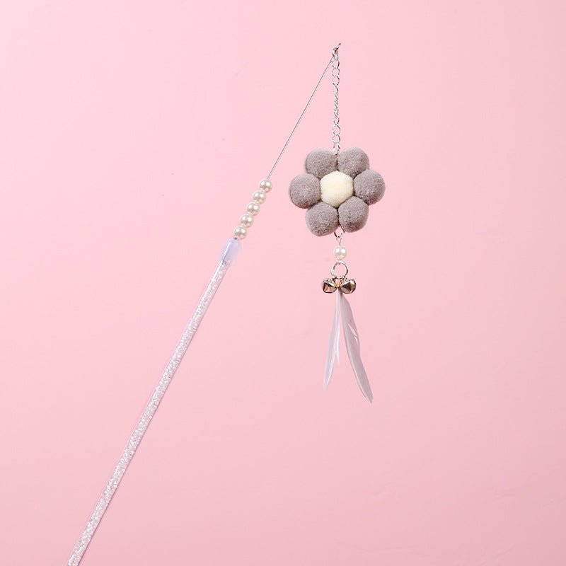 Ready Stock Wholesale & OEM Acrylic Beaded Flower Bell Cat Stick - Feisuo Pet