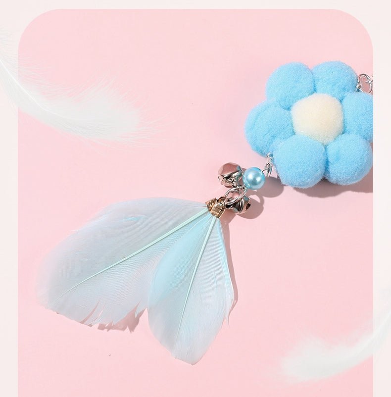 Ready Stock Wholesale & OEM Acrylic Beaded Flower Bell Cat Stick - Feisuo Pet