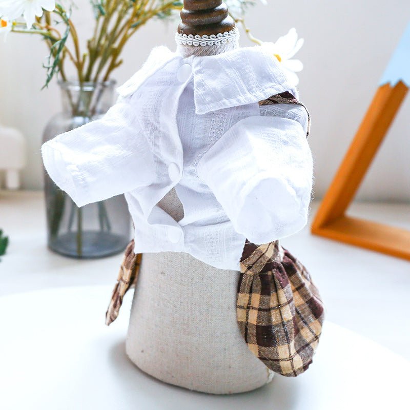Ready Stock Wholesale & OEM College Style Plaid Pet Dress - Feisuo Pet