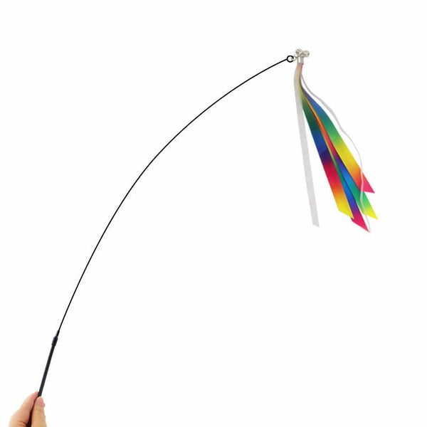 Ready Stock Wholesale & OEM Colorful Ribbon Cat Stick - Feisuo Pet