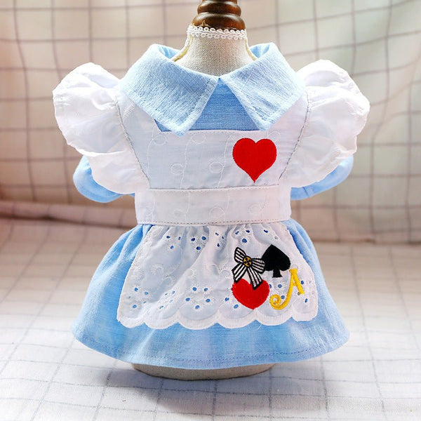 Ready Stock Wholesale & OEM Cute Alice Maid Pet Cat Dog Dress - Feisuo Pet