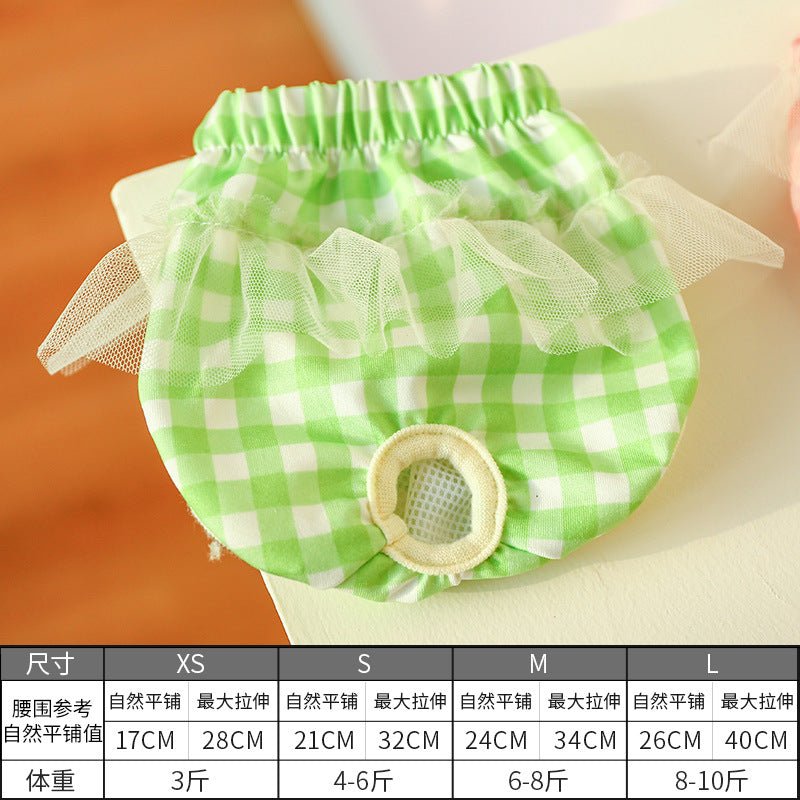 Ready Stock Wholesale & OEM Cute Lace Pet Dog Cat Physiological Shorts - Feisuo Pet