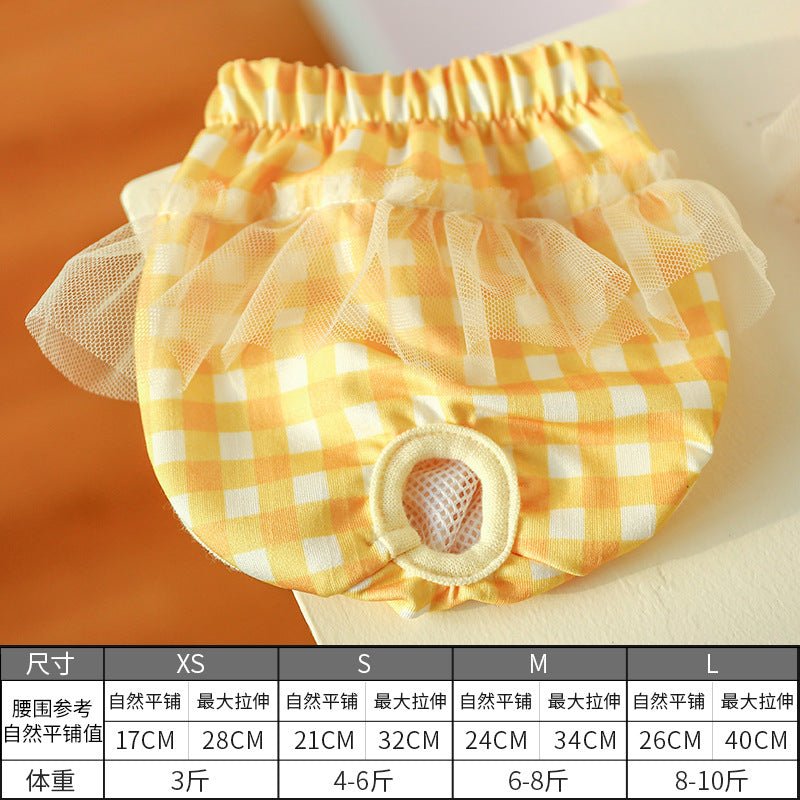 Ready Stock Wholesale & OEM Cute Lace Pet Dog Cat Physiological Shorts - Feisuo Pet