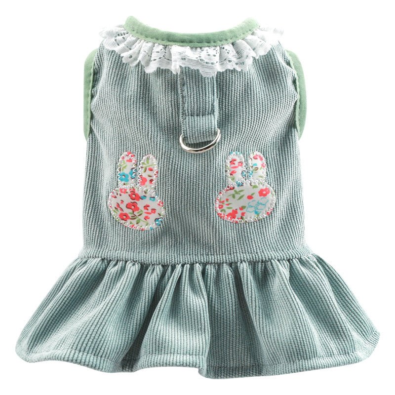 Ready Stock Wholesale & OEM Cute Rabbit Sleeveless Pet Dress - Feisuo Pet