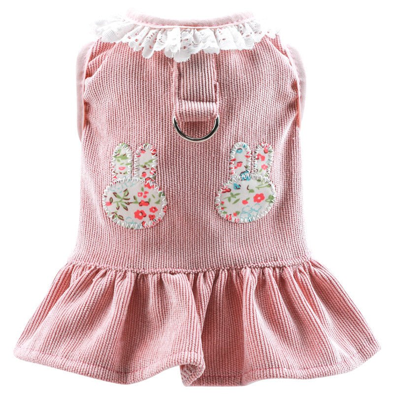 Ready Stock Wholesale & OEM Cute Rabbit Sleeveless Pet Dress - Feisuo Pet