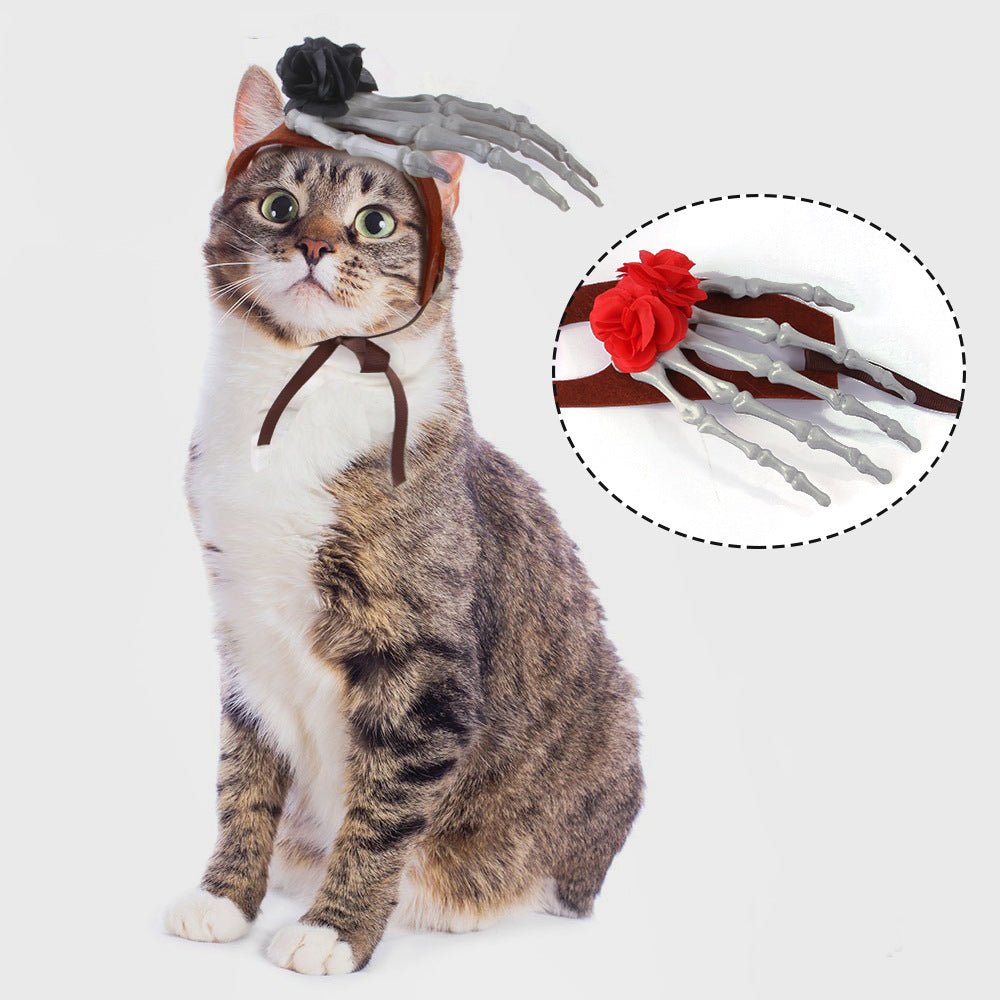 Ready Stock Wholesale & OEM Halloween Decoration for Pet Hand Bone Wig | Feisuo Pet