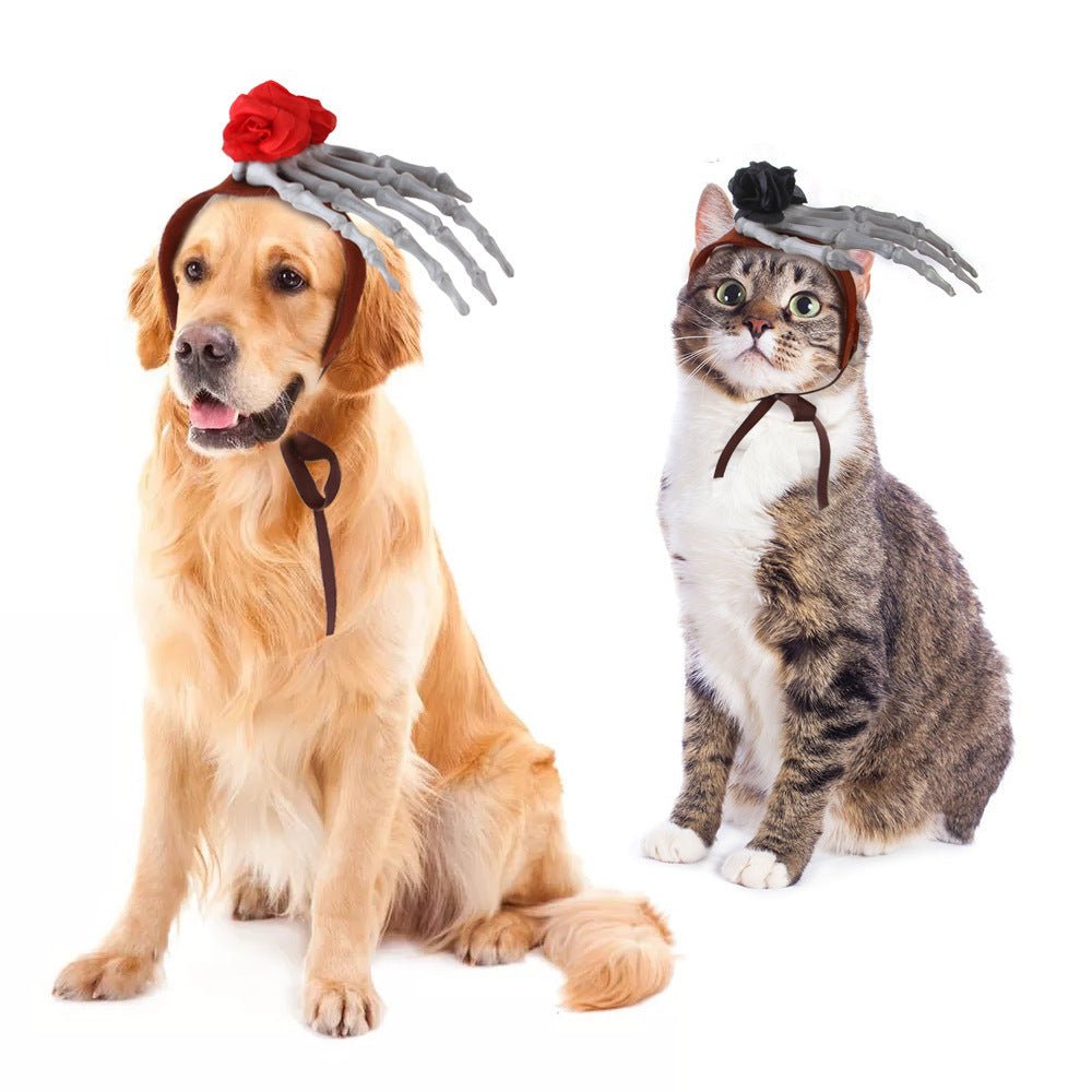 Ready Stock Wholesale & OEM Halloween Decoration for Pet Hand Bone Wig - Feisuo Pet