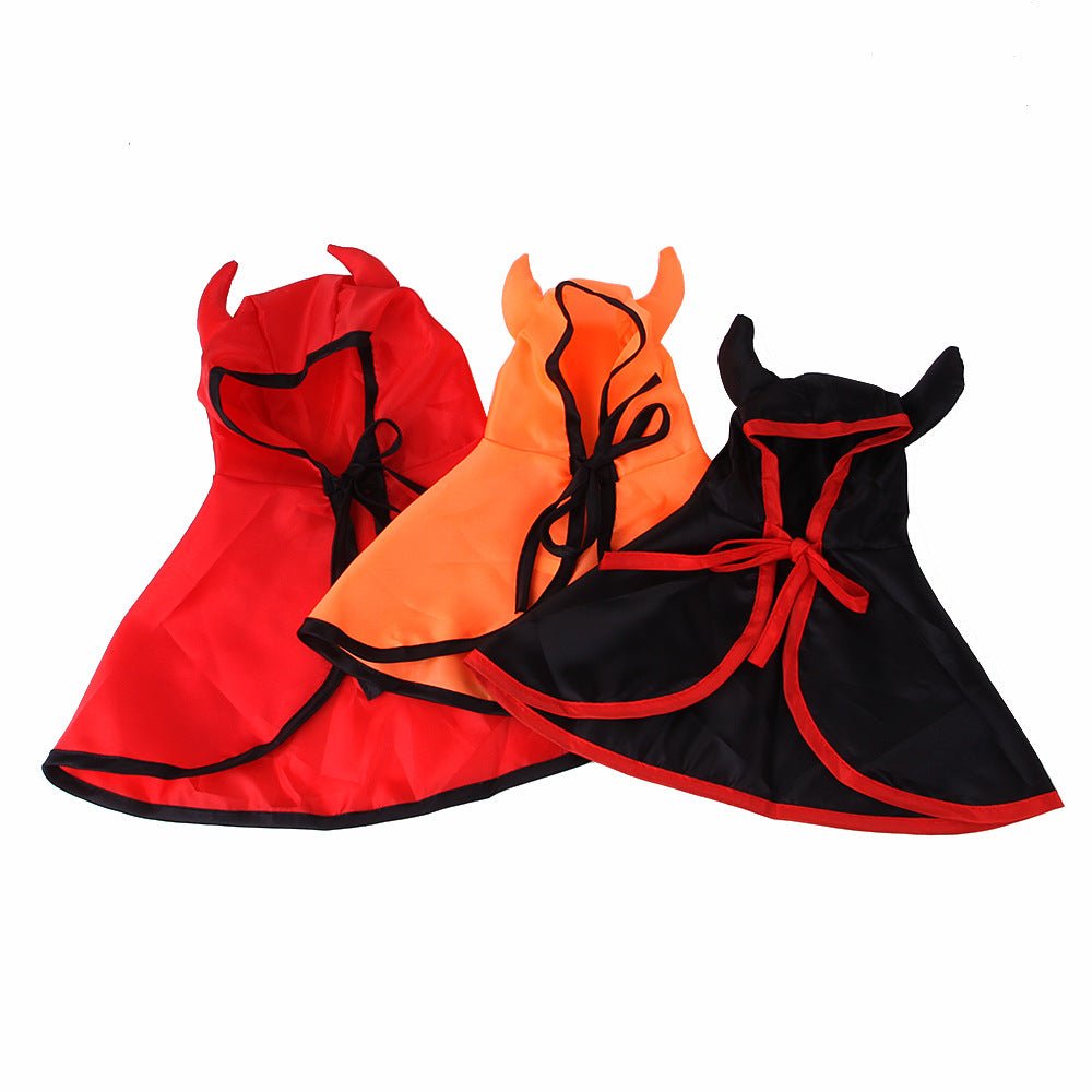 Ready Stock Wholesale & OEM Halloween Horn Cloak For Dog Cat Festival Clothing - Feisuo Pet