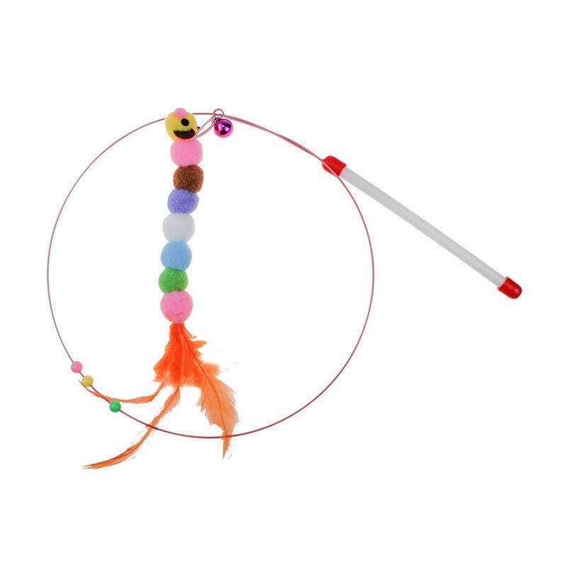 Ready Stock Wholesale & OEM High Toughness Two-color Feather Steel Wire Cat Stick - Feisuo Pet