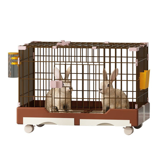 Ready Stock Wholesale OEM Large Resin Rabbit Cage with Wheels Drawer Type | Feisuo Pet