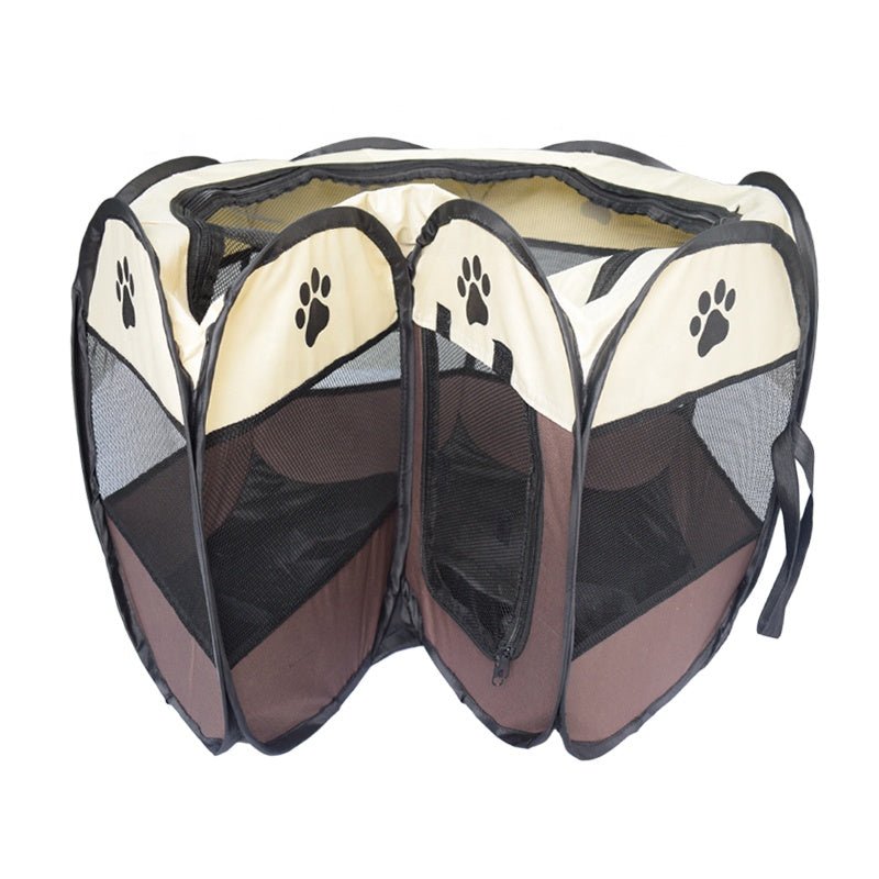Ready Stock Wholesale OEM Octagon Pet Kids Fence Oxford Material Foldable Design Cat Dog Cage - Feisuo Pet