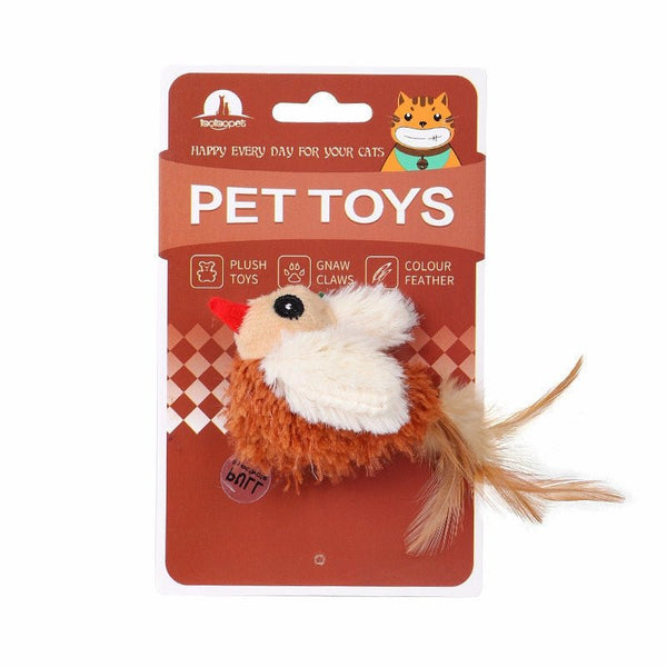 Ready Stock Wholesale & OEM Simulation Sounding Bird Toy with Catnip - Feisuo Pet