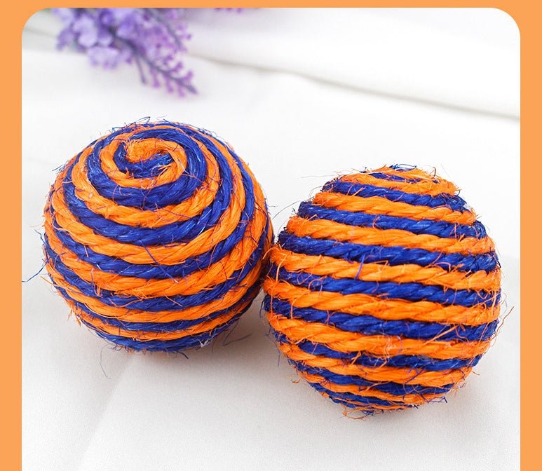 Ready Stock Wholesale & OEM Sisal Ball Cat Scratches Hemp Rope Sharpens Claws Toy - Feisuo Pet