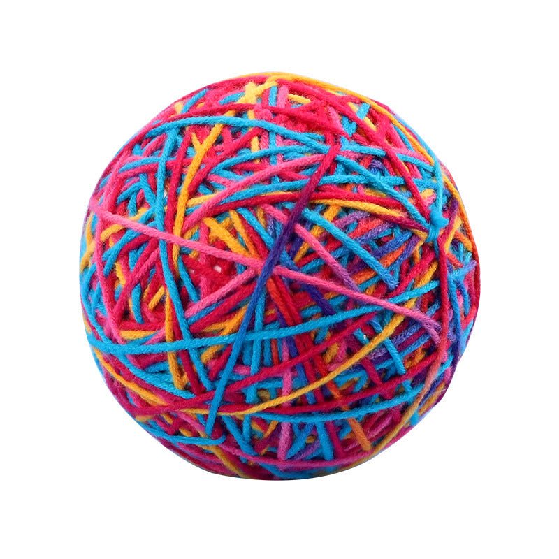 Ready Stock Wholesale Wool Ball Cat Thread Ball with Bell - Feisuo Pet